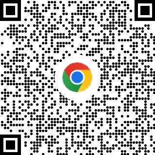 QR-kode for å laste ned Chrome-nettleseren på mobilenheter