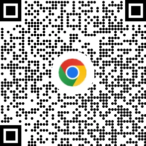 QR-kode for å laste ned Chrome-nettleseren på mobilenheter